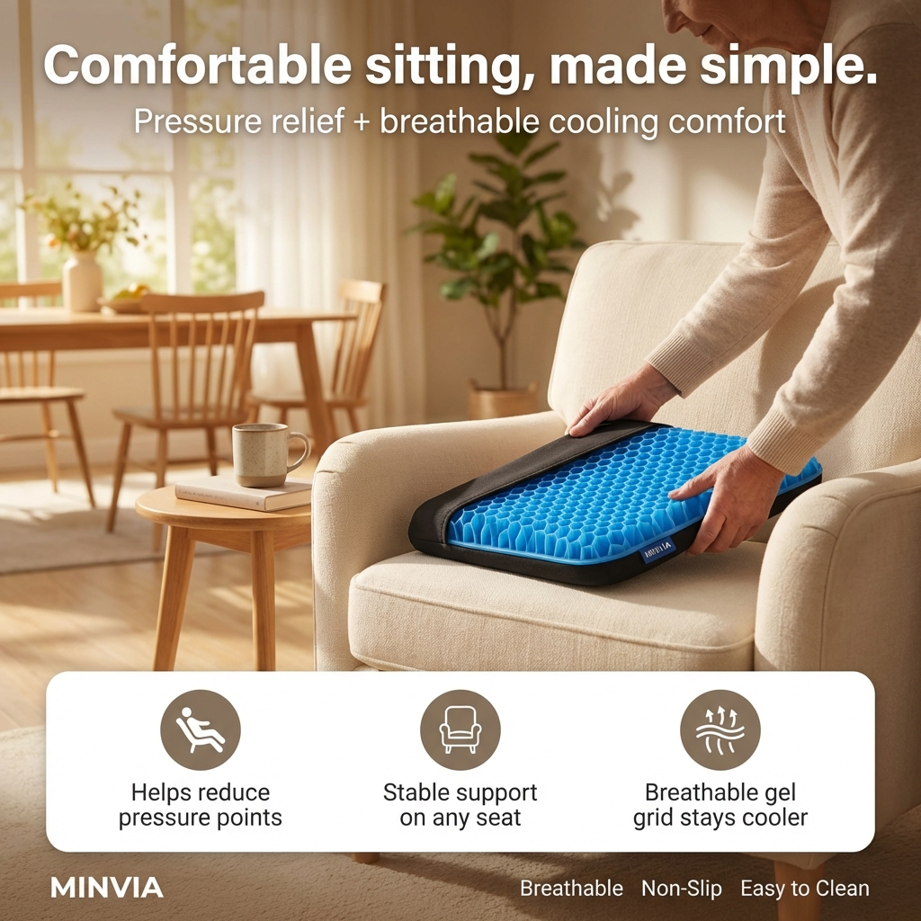 The Gel Cushion: Sit All Day Without Pain, Starting Day One